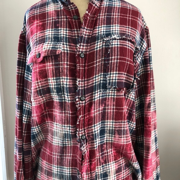 Nirvana Reclaimed Vintage Flannel Shirt NWT - Picture 2 of 2